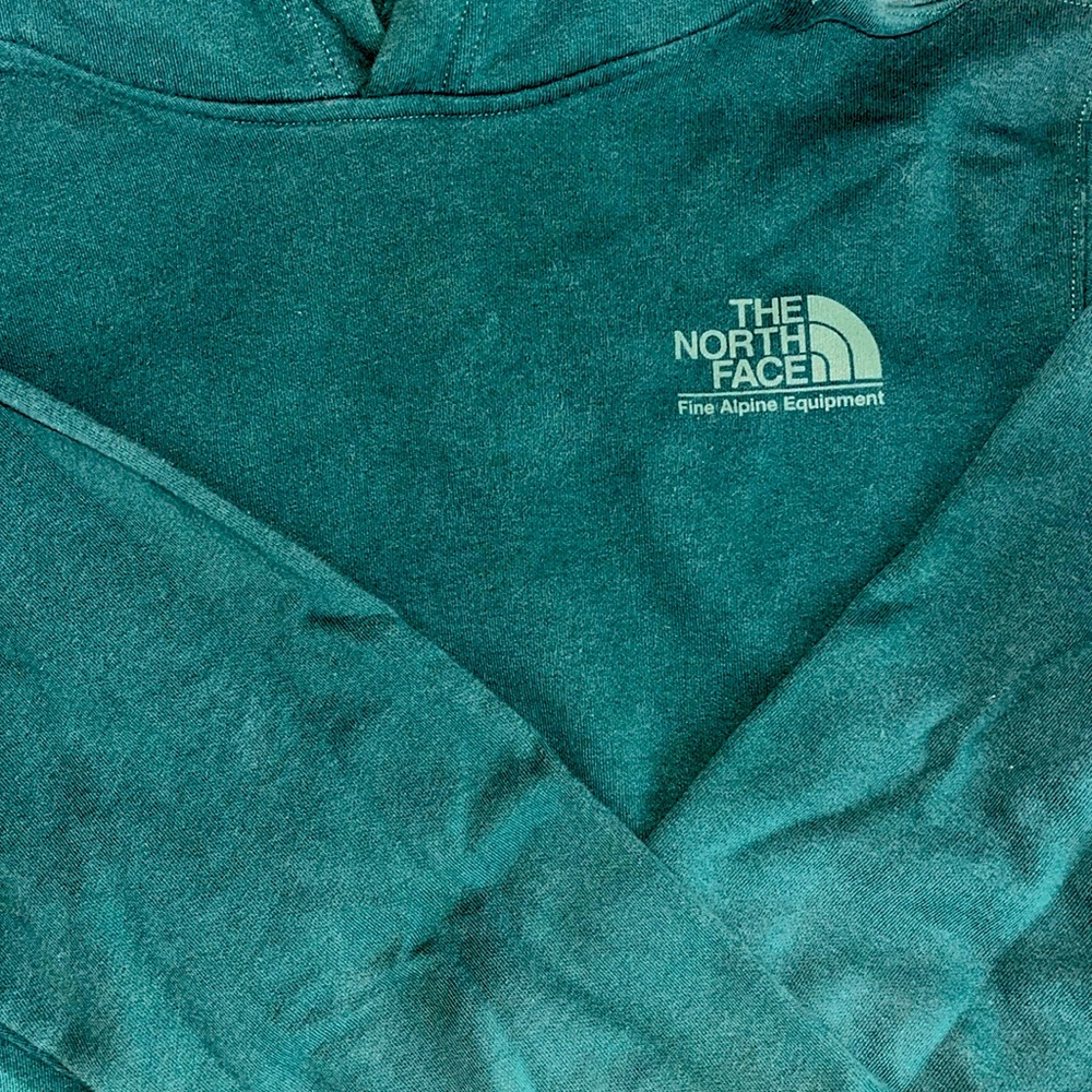 M Green North Face Hoodie